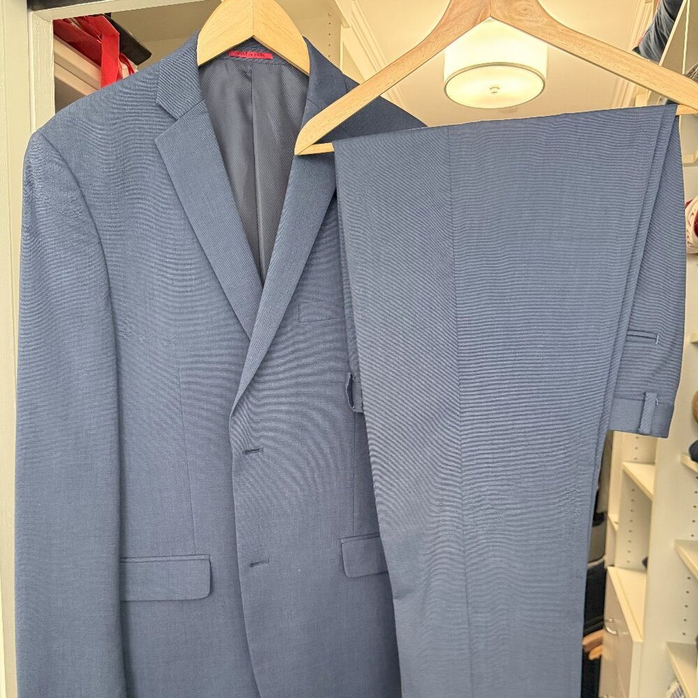 Alfani Slim Fit in Blue - Jacket (42L) & Pants (32W x 34L)